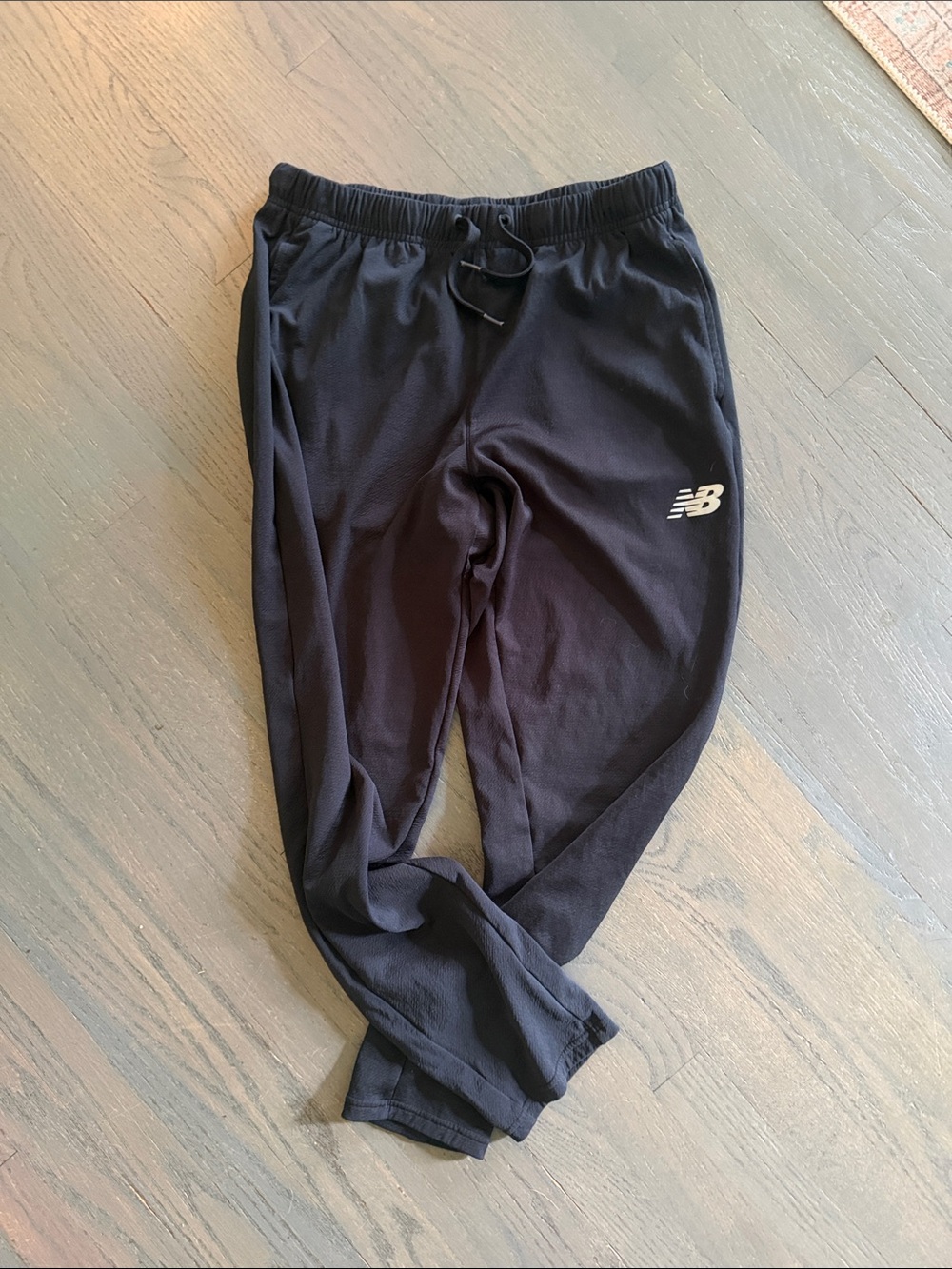 New Balance Black Performance Joggers with Logo